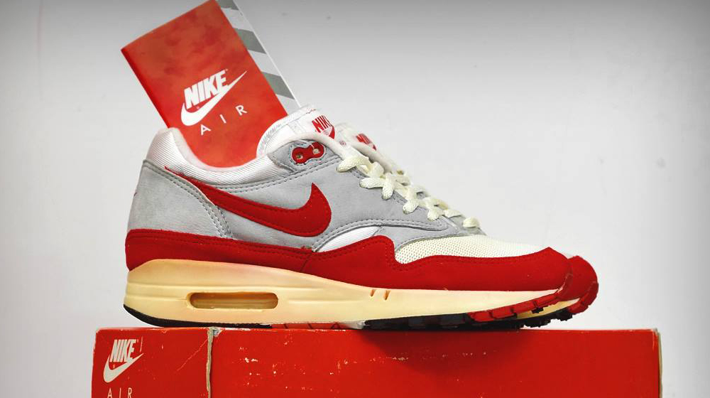 basket en cuir effet vintage air max 1